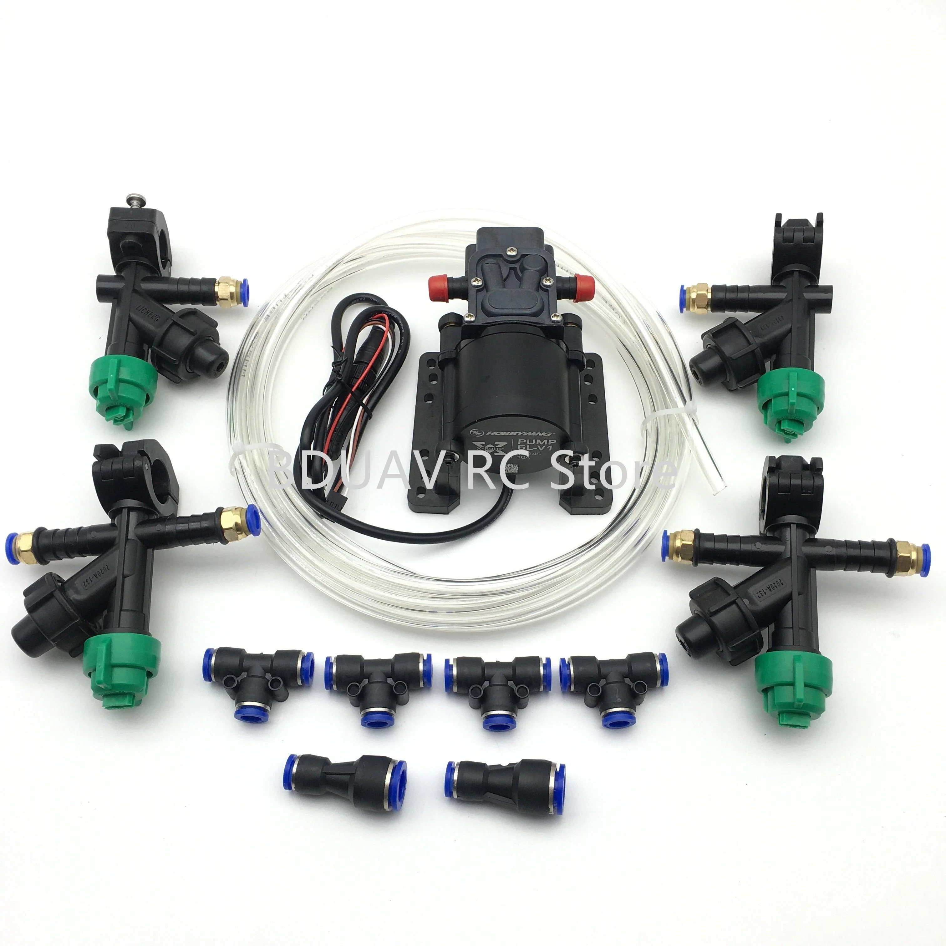 DIY Agricultural drone spray system - accs nozzle,Water pump,Buck module,Pump governor, Adapter, Water pipes for 6L 10L 16L 25KG Agriculture Drone Accessories