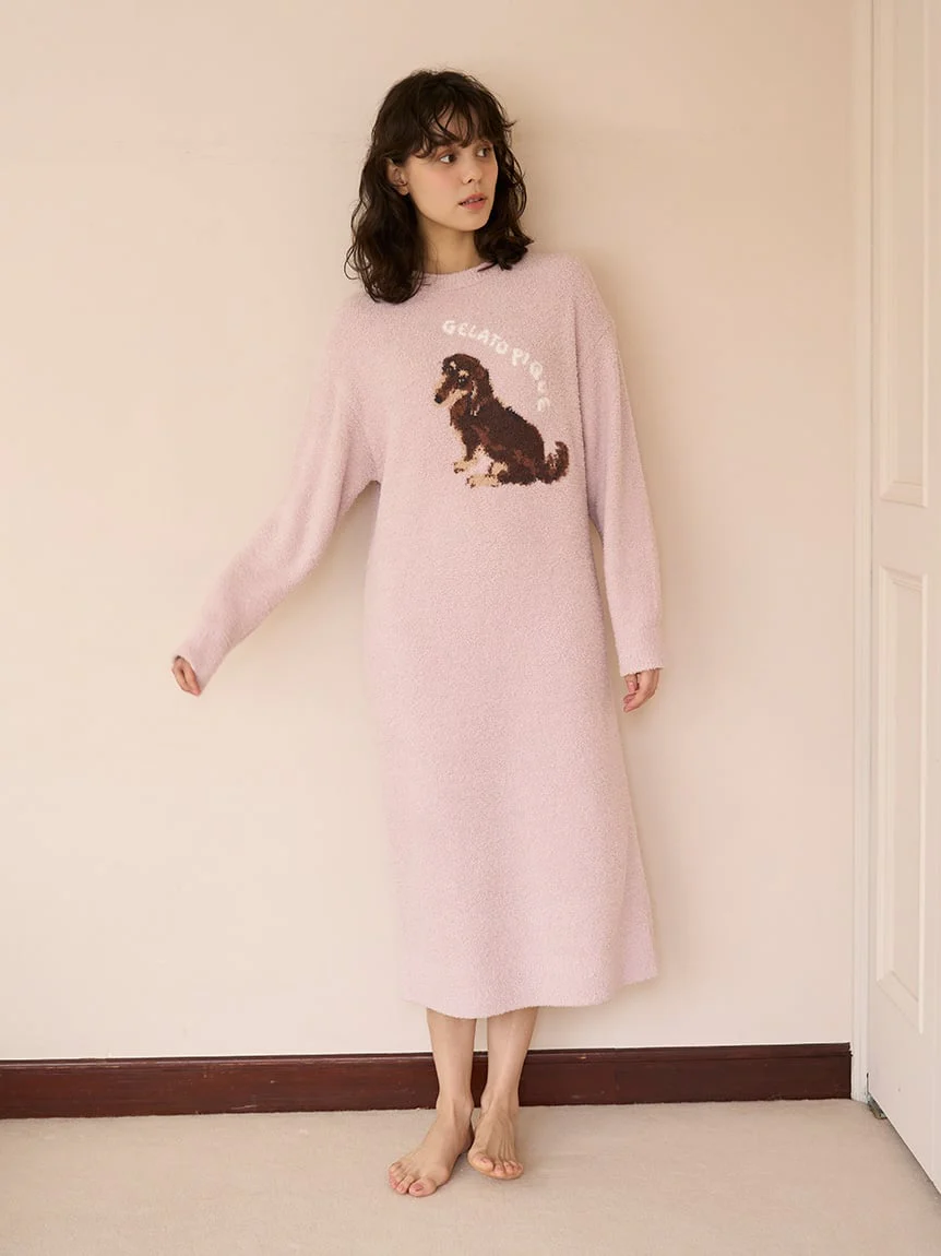 Baby Moco Dachshund / Schnauzer Jacquard Dress