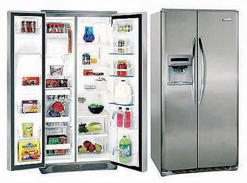 Frigidaire GLSZ28V8GM 220 Volt 26 cu. ft. Premium Silver Side by Side