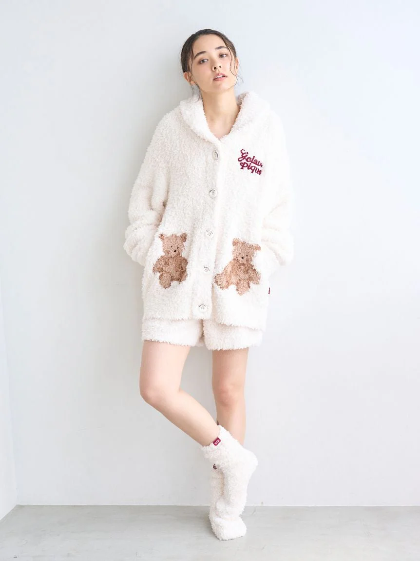 [HOLIDAY] Gelato Snow Bear Jacquard Shawl Cardigan