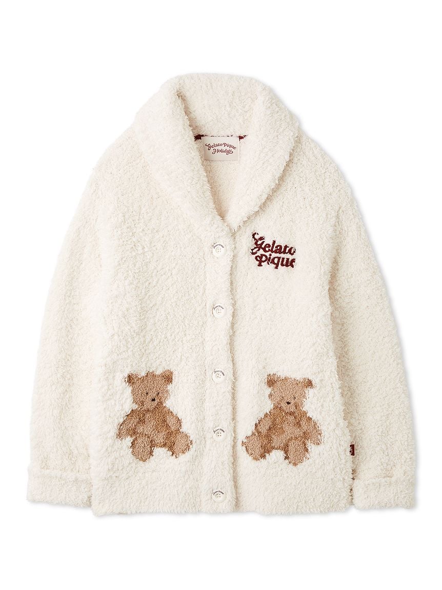 [HOLIDAY] Gelato Snow Bear Jacquard Shawl Cardigan