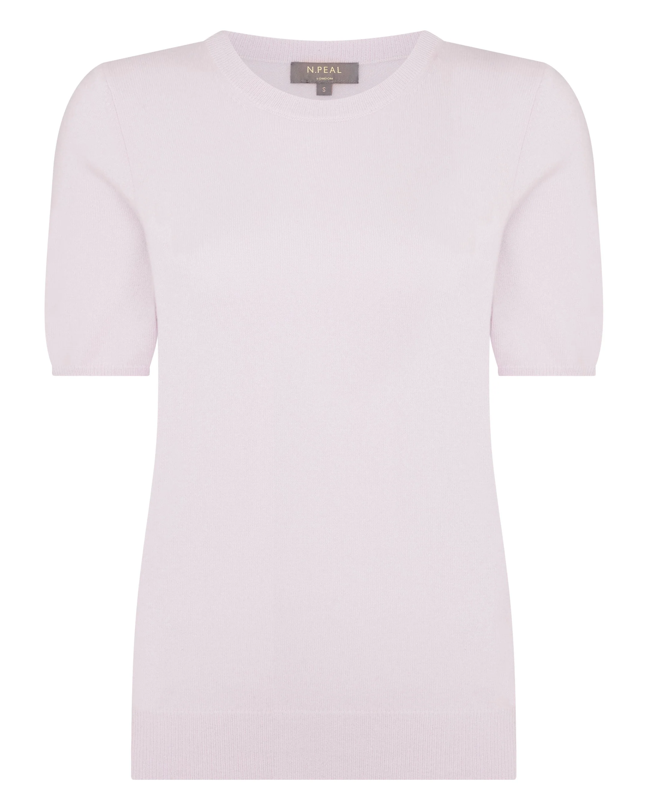Women's Milly Classic Cashmere T-Shirt Chalk Pink