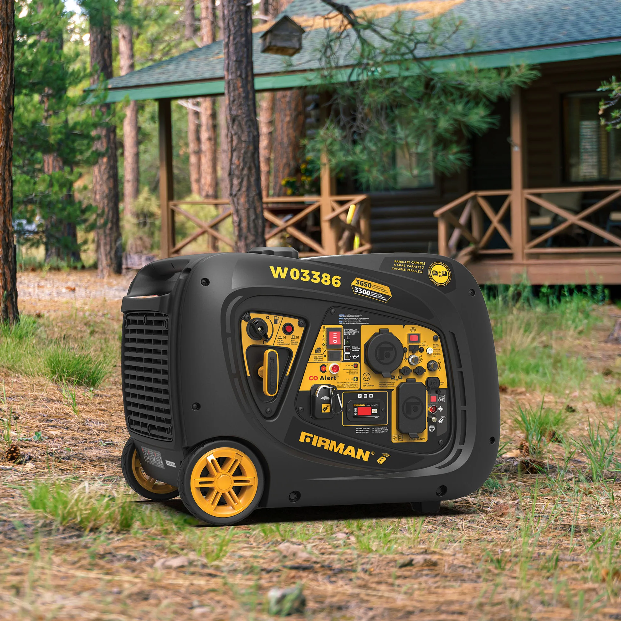 Inverter Portable Generator 4125W Remote Start with CO ALERT