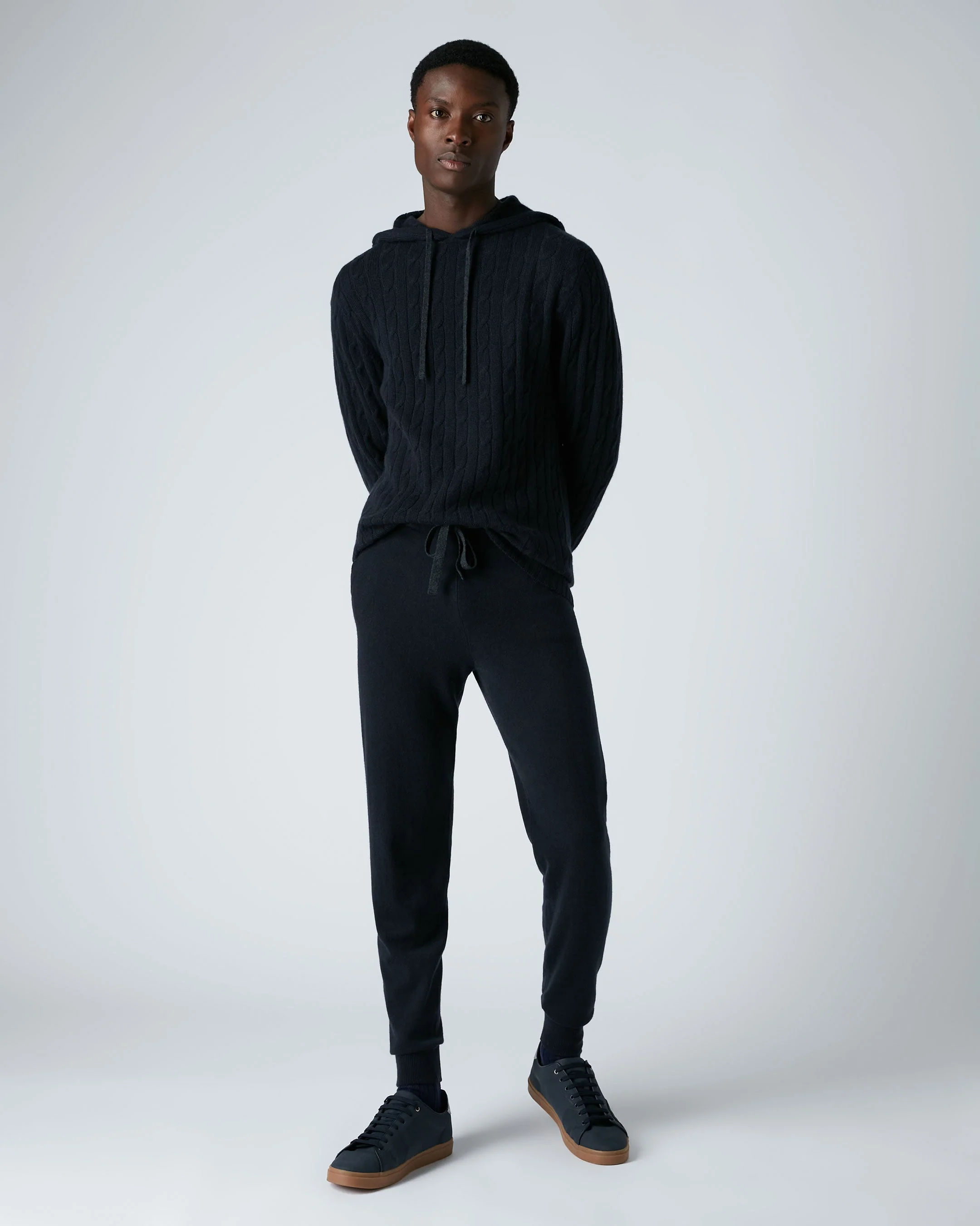 Men's Ladbroke Cashmere Jogger Navy Blue