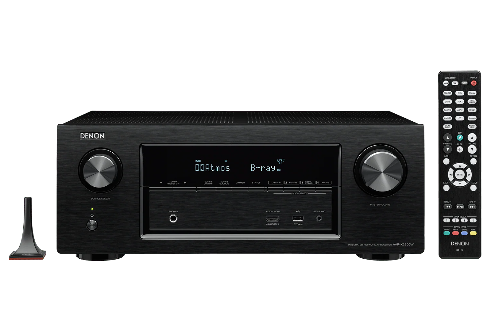 Denon AVR-X2300W 7.2 Channel 220 Volt Audio/Video Receiver with Wi-Fi