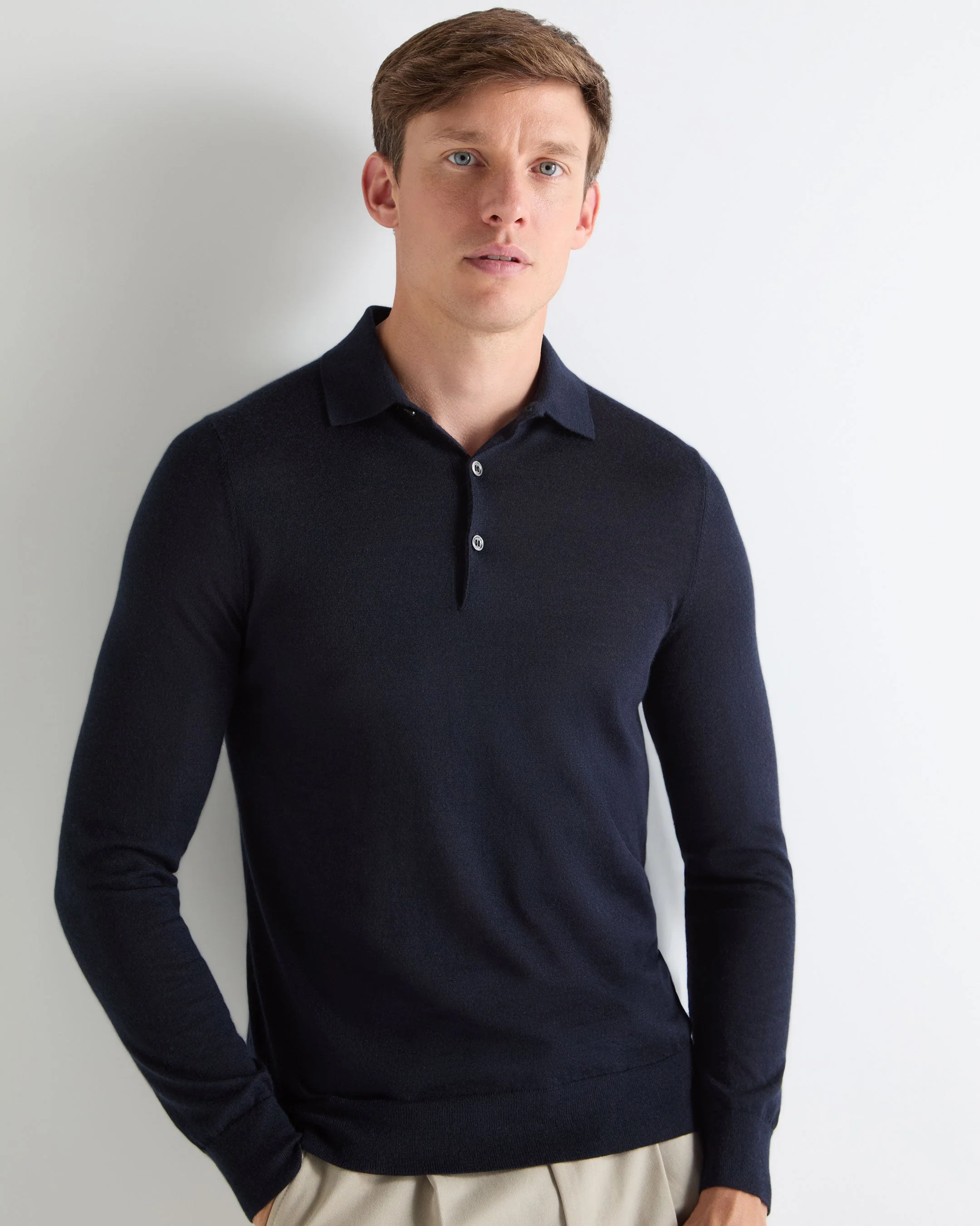 TUCCI SUPERFINE POLO SHIRT Navy Blue