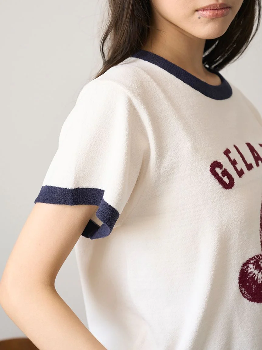 Airy Moco Variety Motif Jacquard Pullover