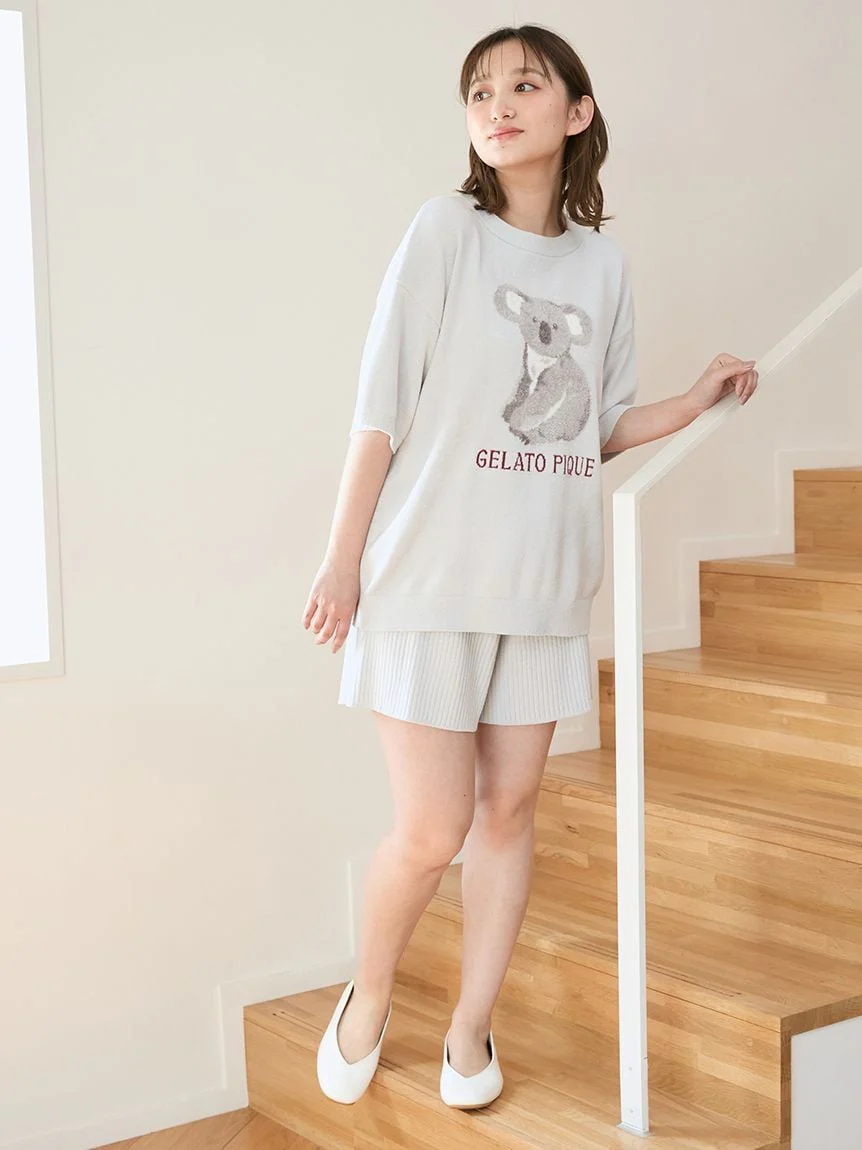 Koala Jacquard Airy Moco Pullover