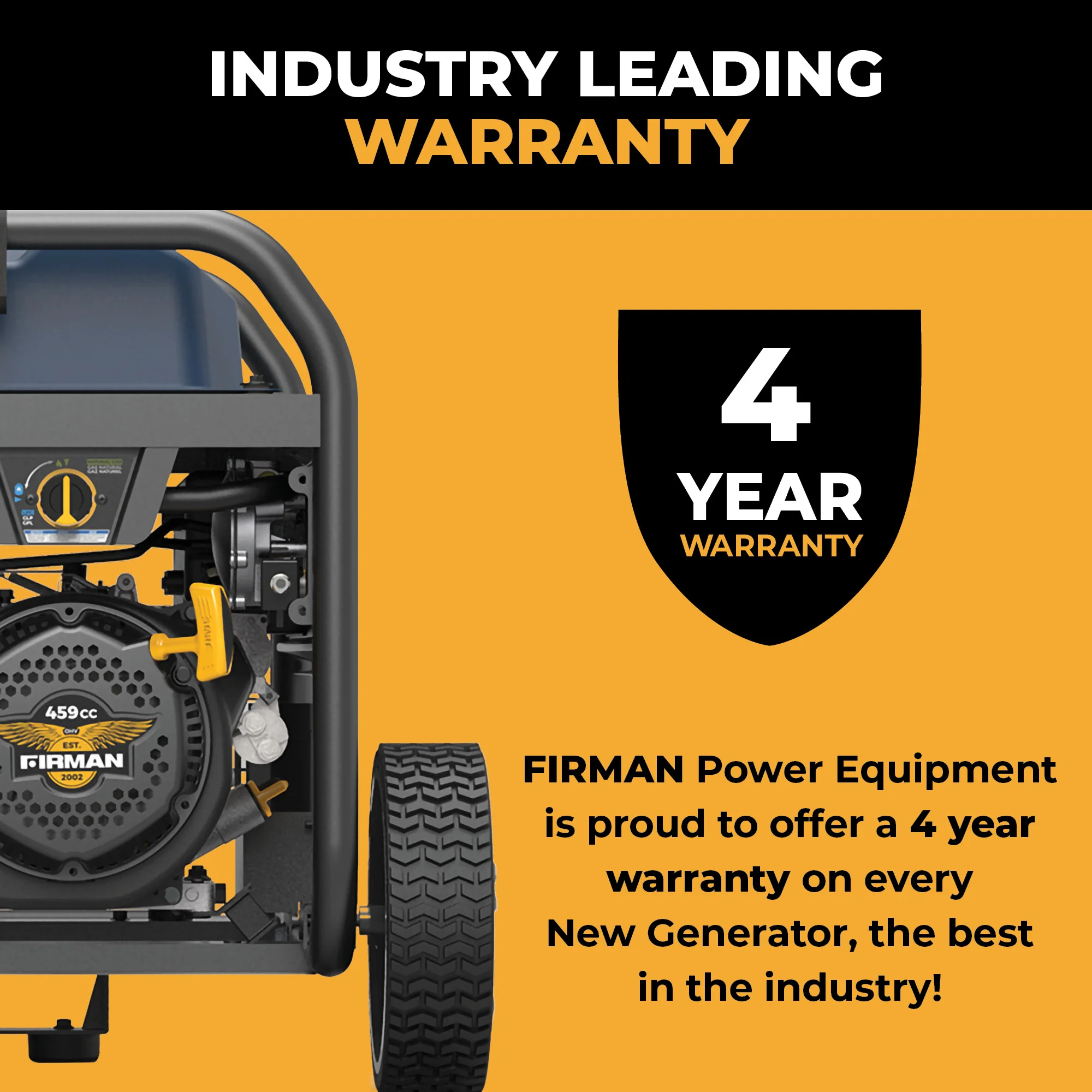 Tri Fuel Portable Generator 11600W Electric Start 120V/240V with CO alert