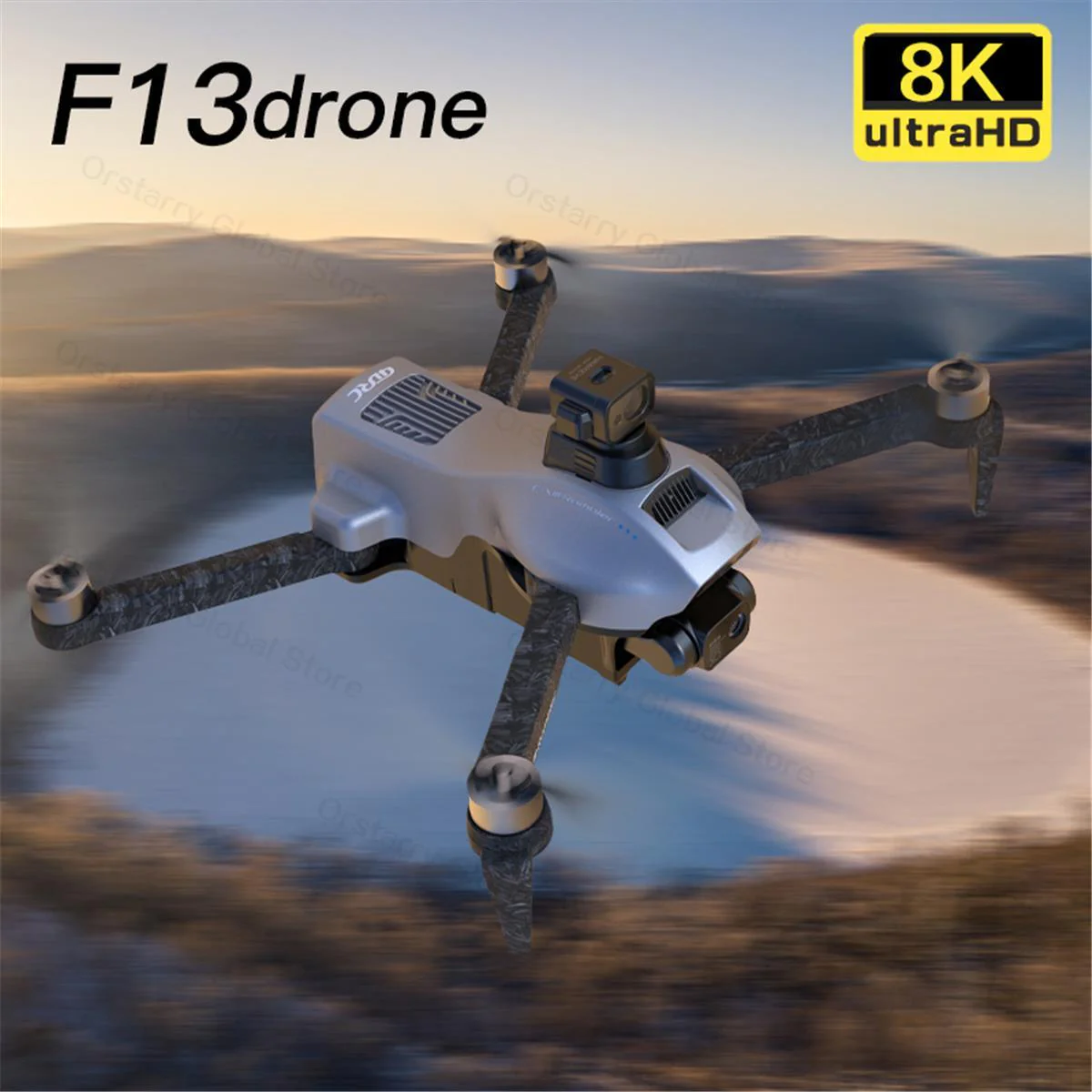 F13 Drone - 8K HD Camera 3Axis Gimbal Eis Anti Shake With GPS Repeater Brushless Motor Quadcopter RC Helicopter Toys Professional Camera Drone