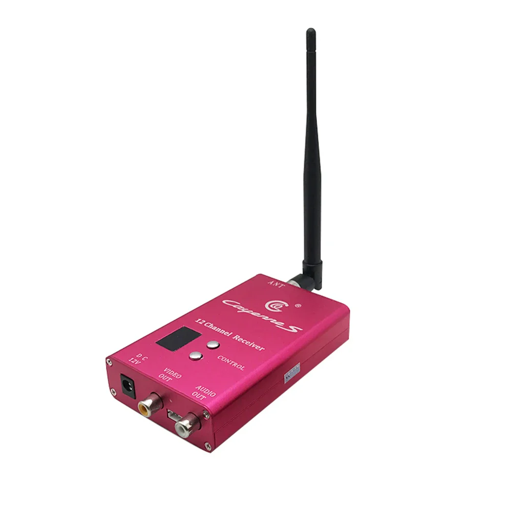 1.2G 8W 6CH VTX / 12CH VRX - Wireless Analog Transmitter Receiver Audio Video Transmission System for RC Models Drone/ Quadcopter