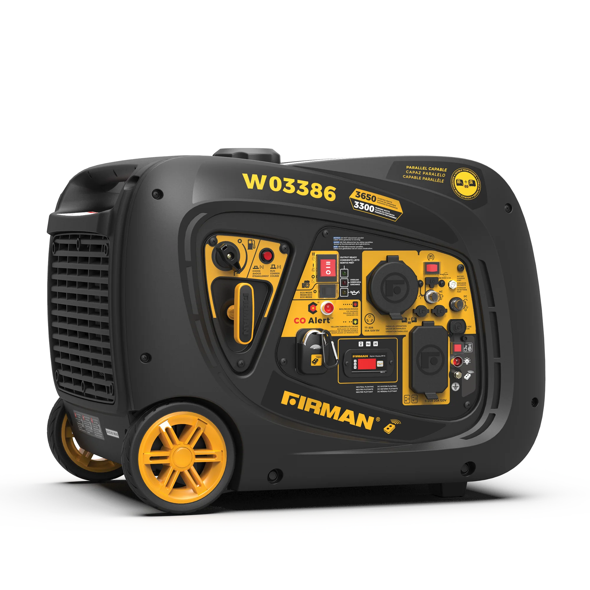 REFURBISHED Inverter Portable Generator 3650W Remote Start with CO ALERT