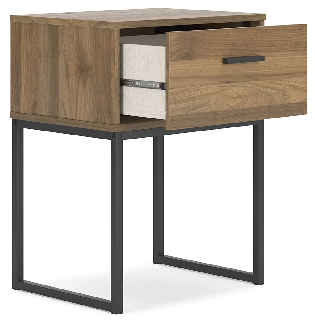 Deanlow - One Drawer Night Stand - Honey