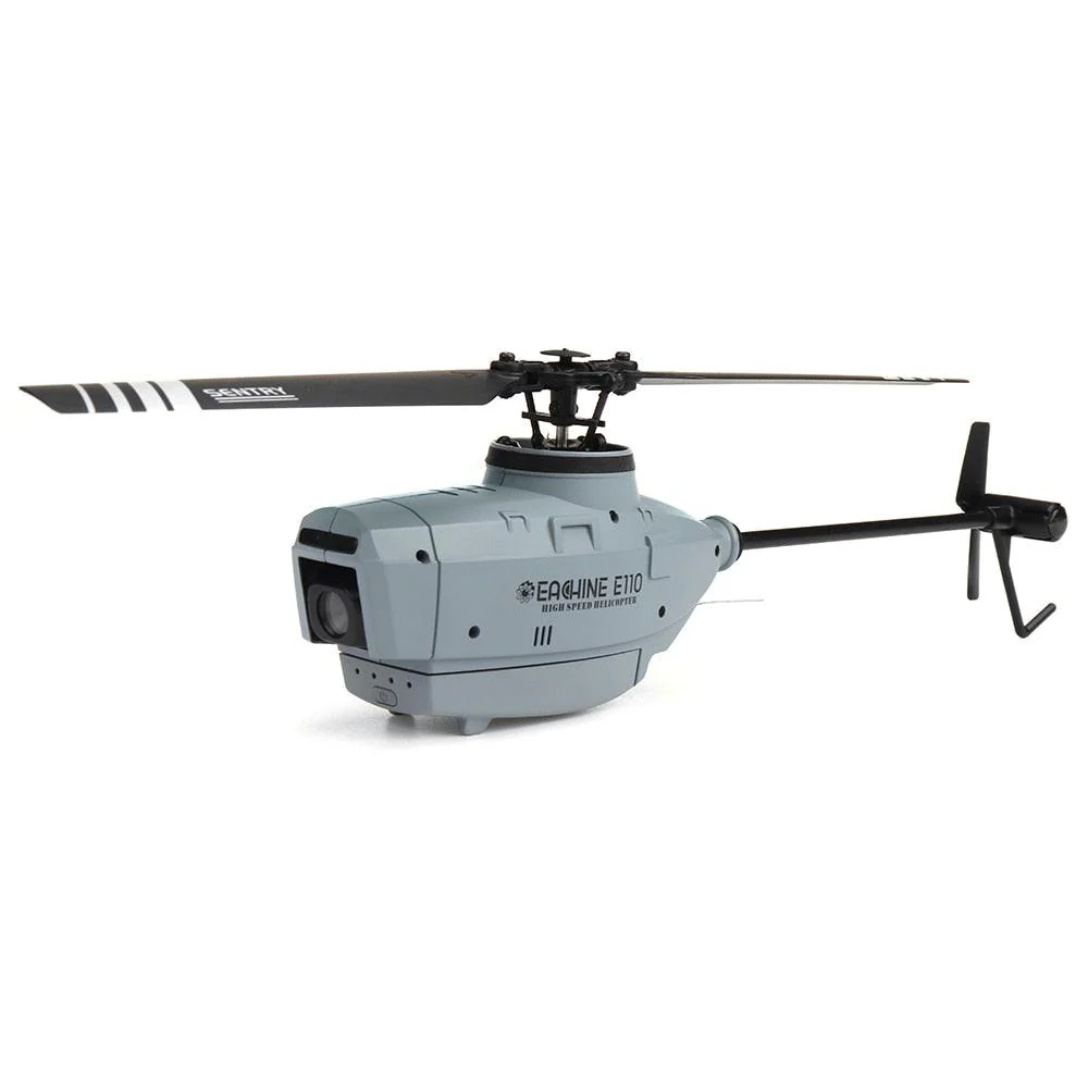 Eachine E110 RC Helicopter C127 Helicopter - 2.4G 720P HD Camera  6-Axis Gyro Optical Flow Localization Flybarless Scale RC Drone Helicopter RTF