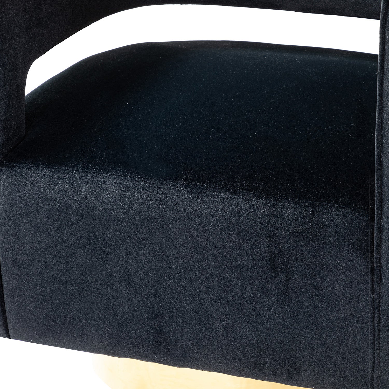 Blanca Swivel Barrel Chair in Black