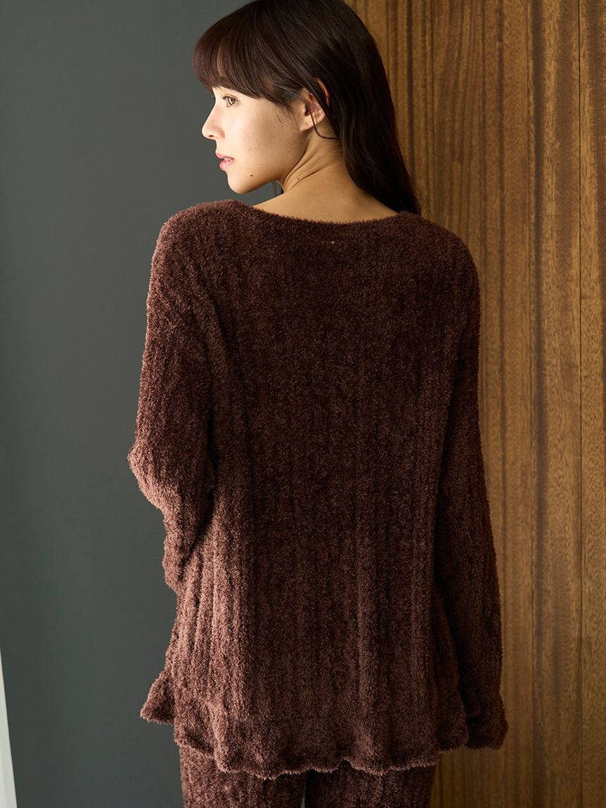 Feather Patterned Pullover