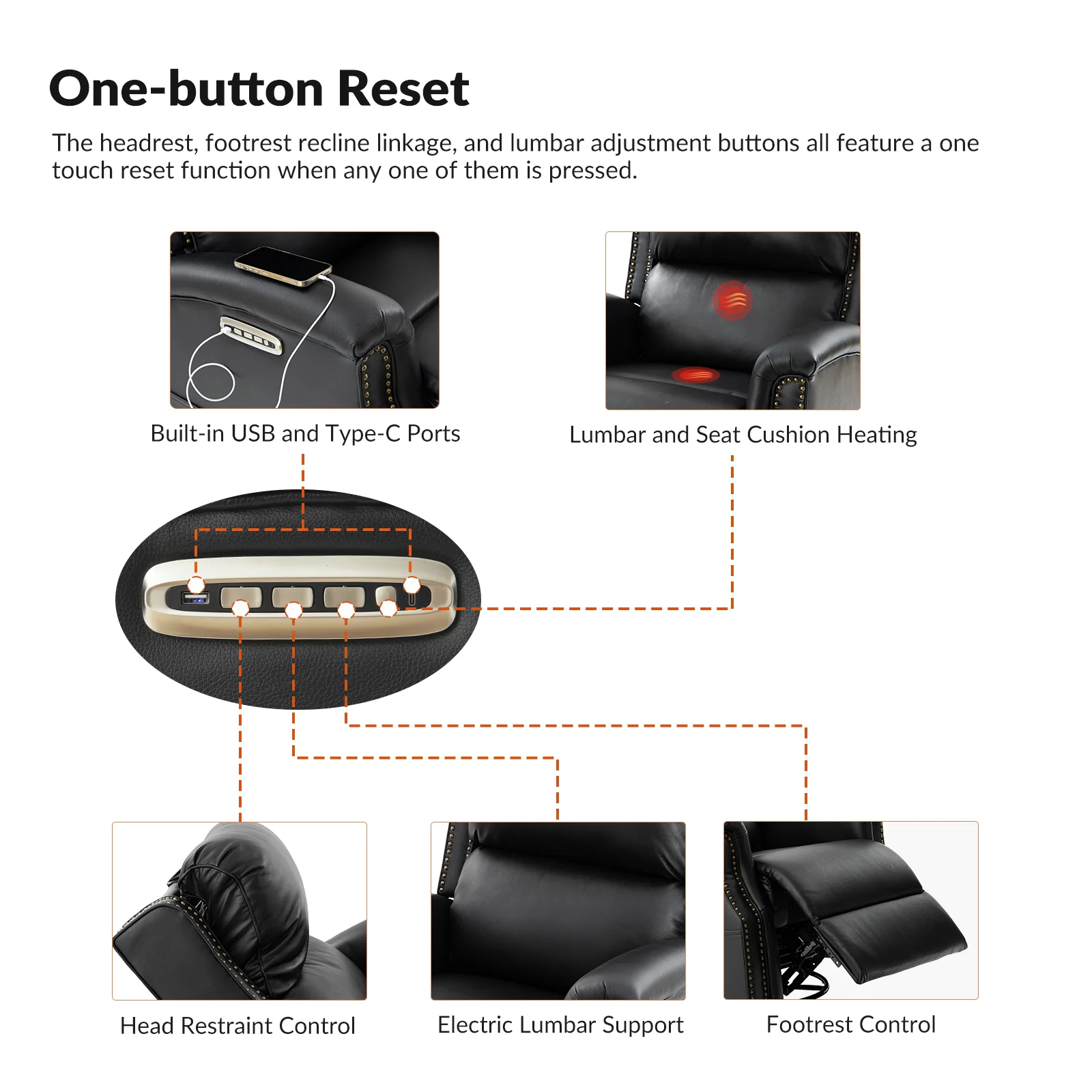 Andreas Glider Chair in Black