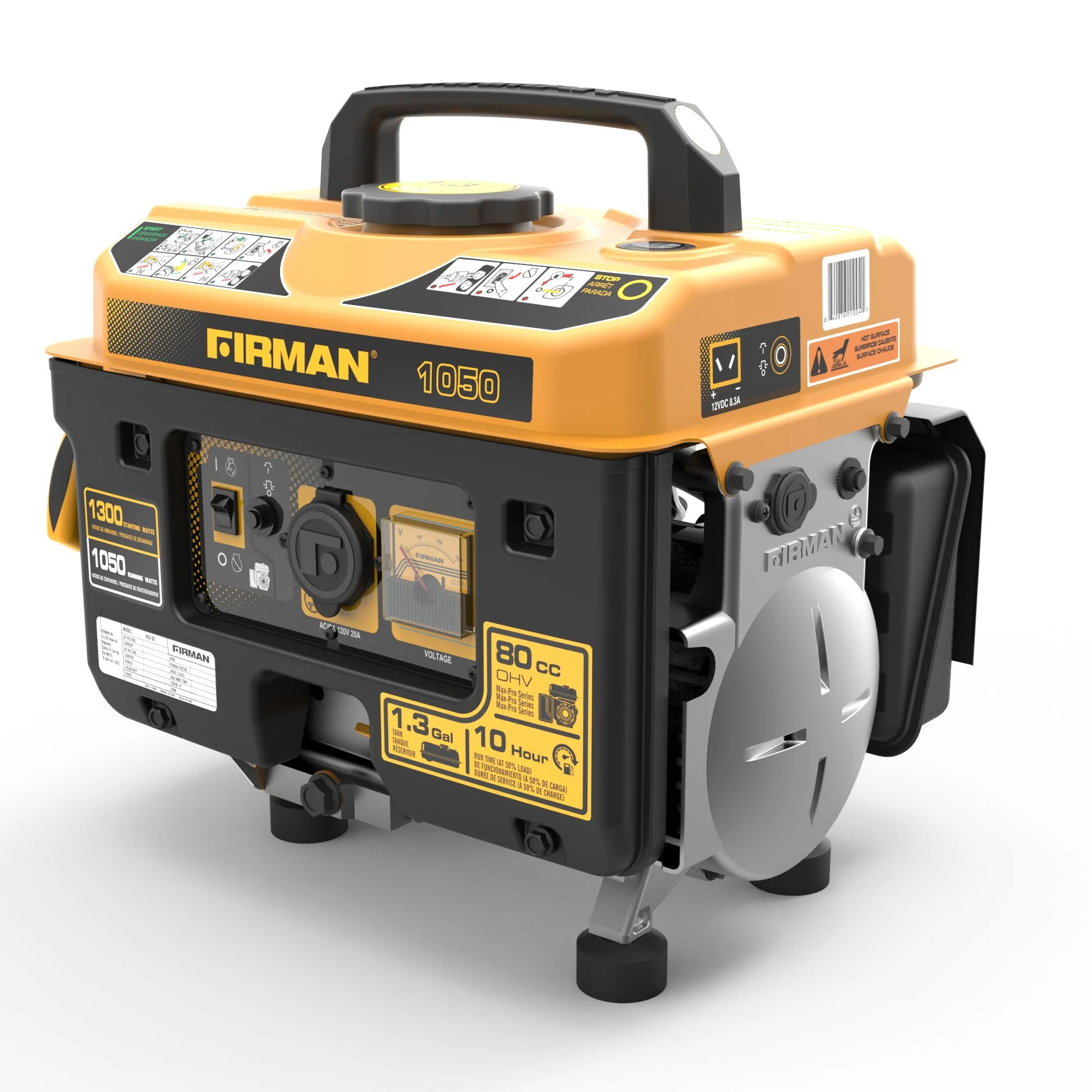 Gas Portable Generator 1300W Recoil Start