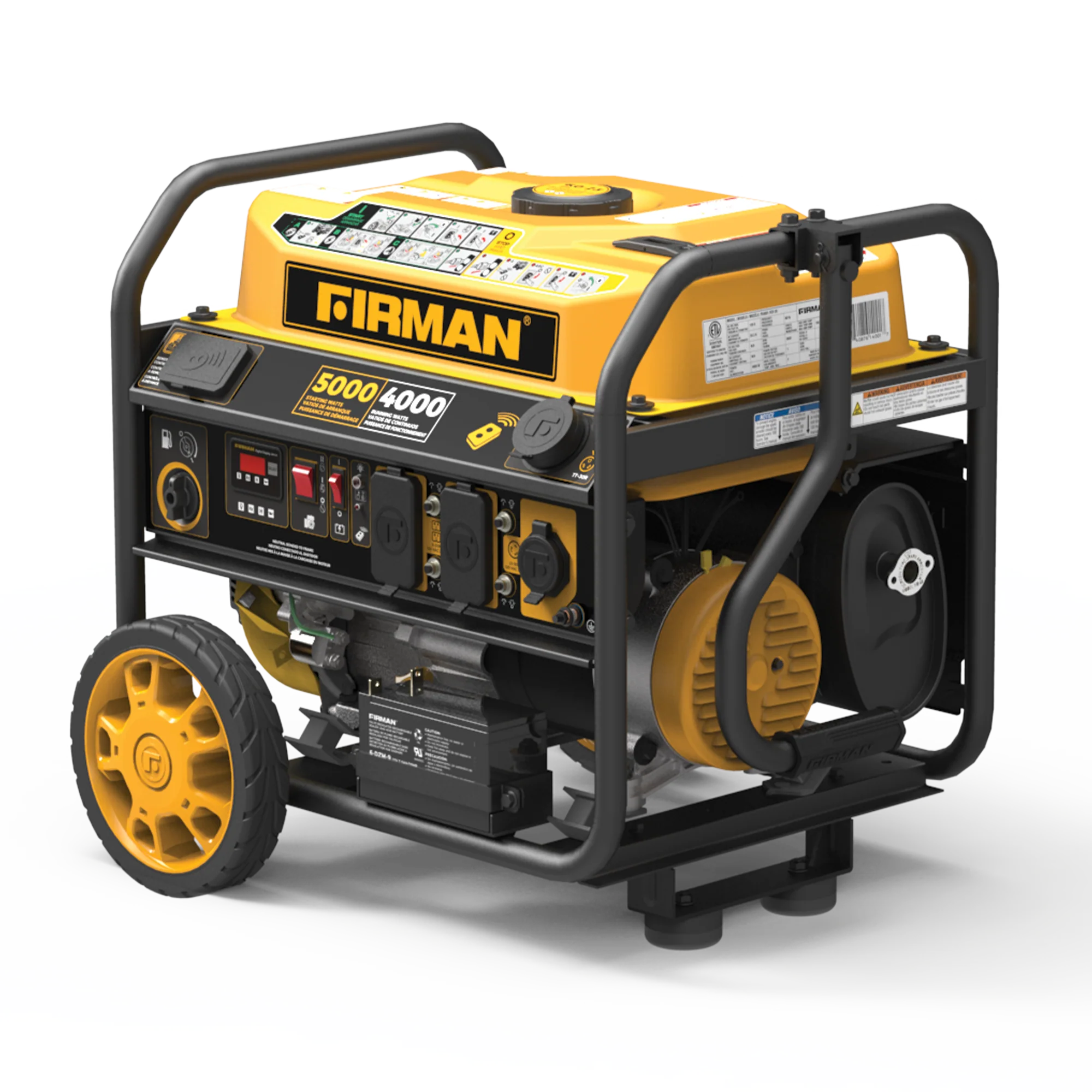 Gas Portable Generator 5000W Remote Start 120V