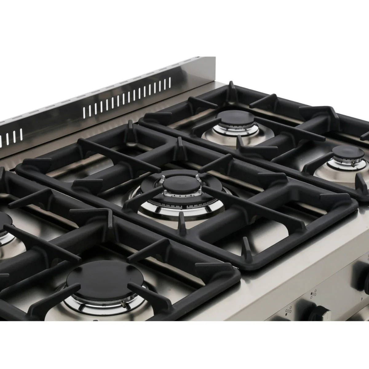 Delonghi DT906/220/RDF Professional 36 Inch Stainless Steel Gas range with 5 Burner and 2 Ovens  Made in Italy  220 v  240 volts 50 hz