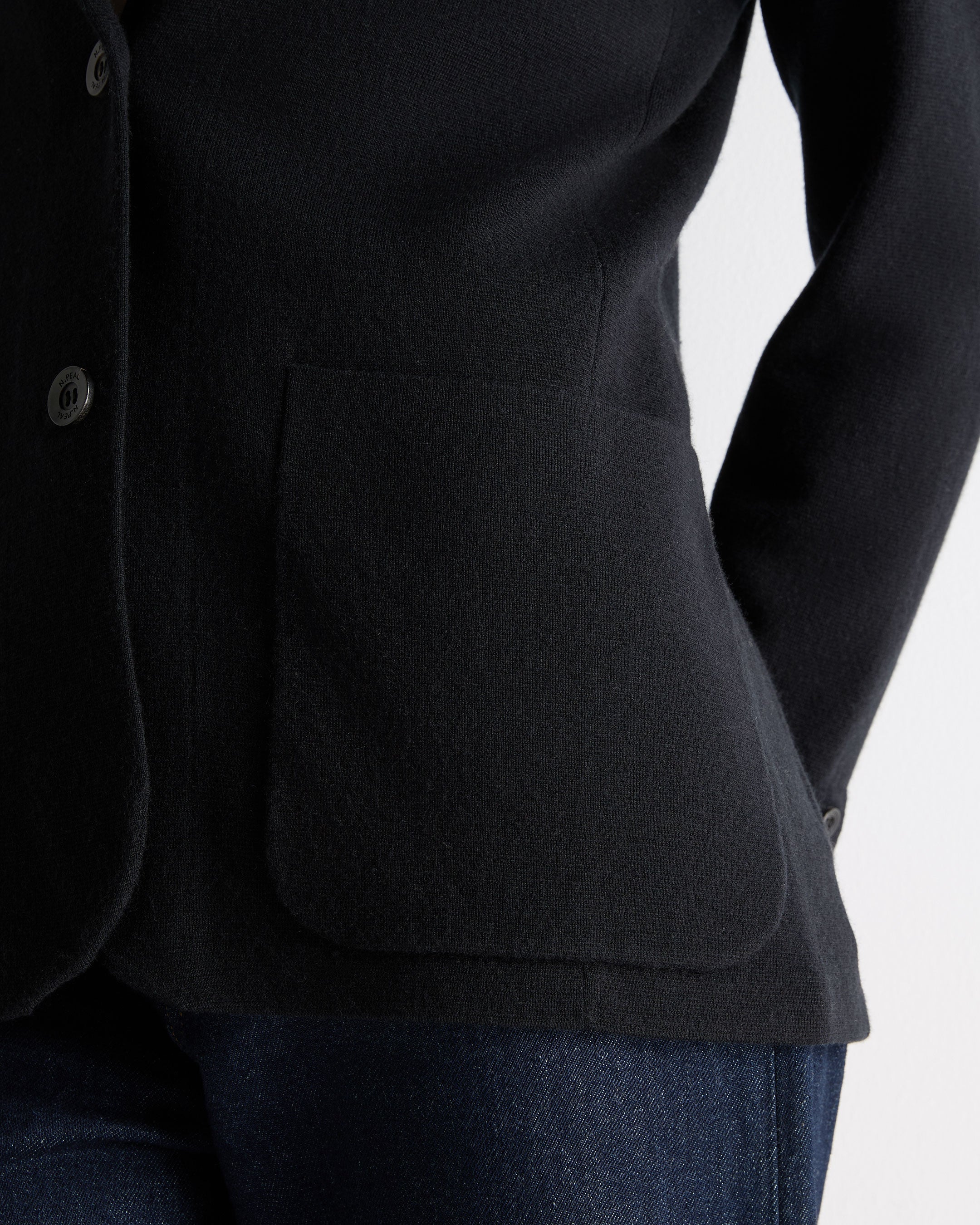 Women's Superfine Cashmere Silk Blazer Black