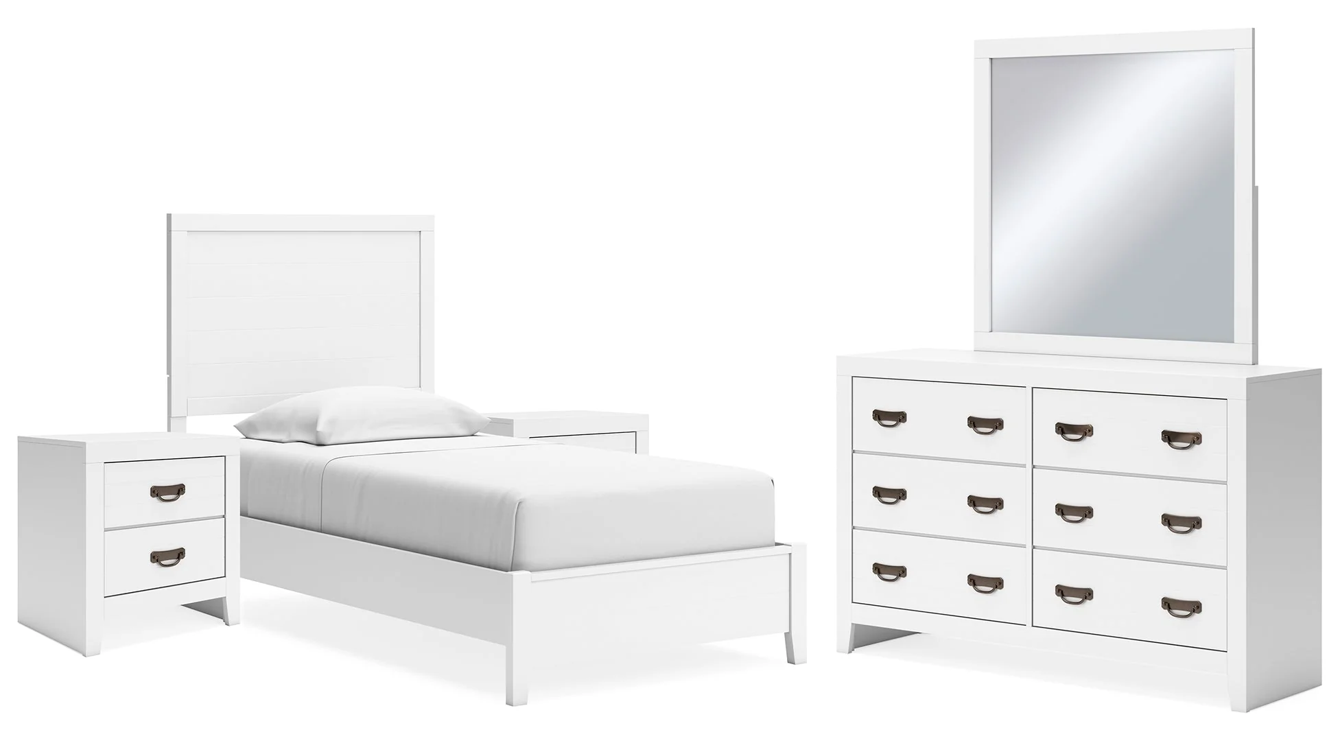 Binterglen White Panel Bedroom Set