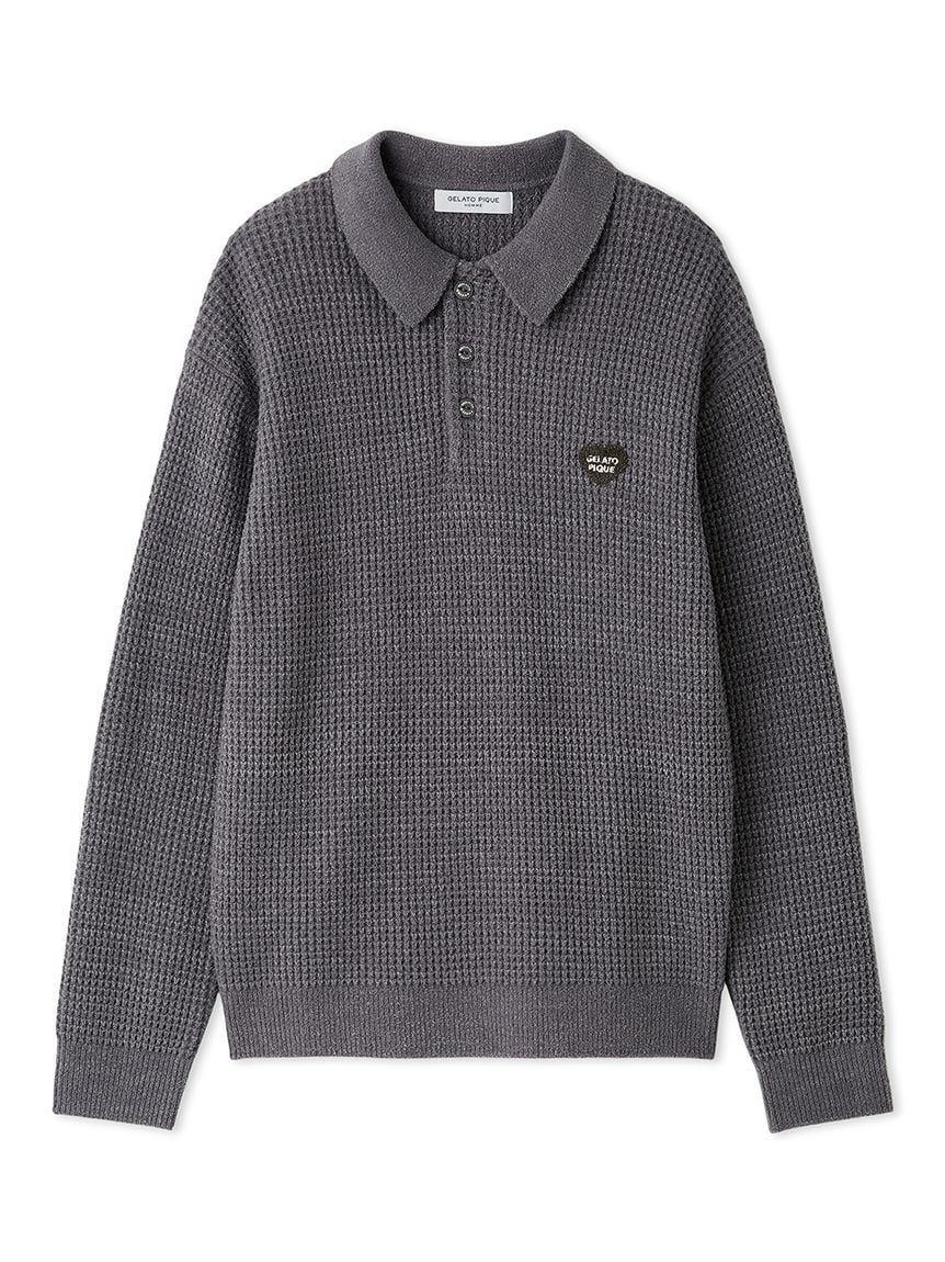 Men's Waffle Heart Sagara Knit Shirt
