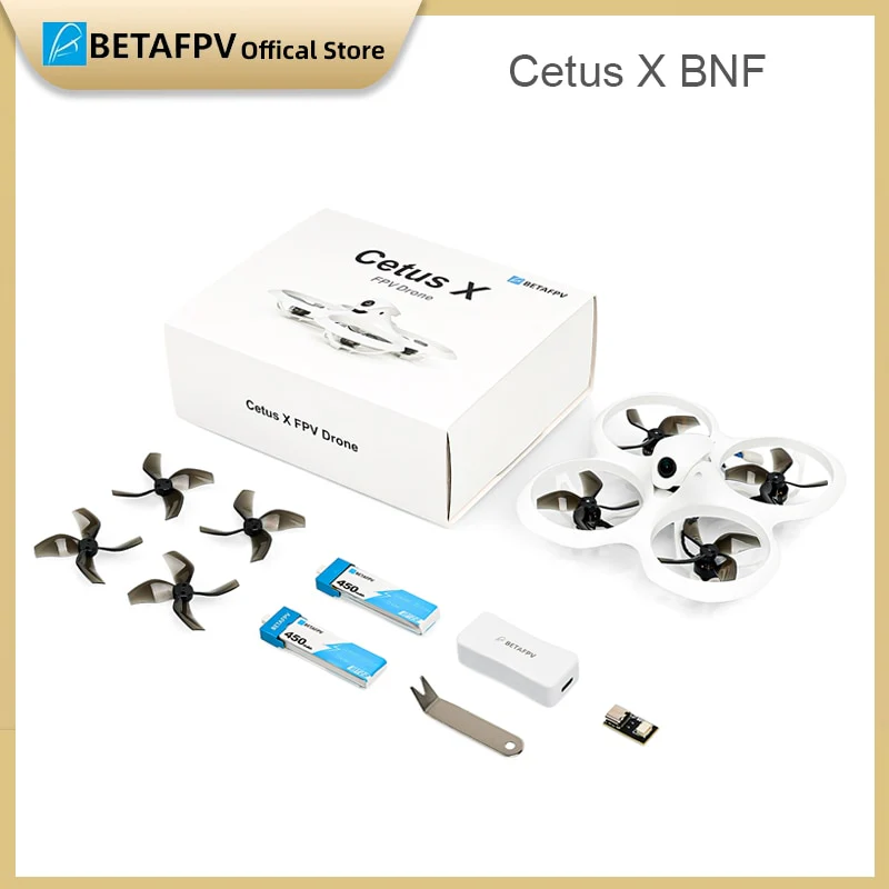BETAFPV Cetus X - Brushless ELRS FPV Quadcopter BNF/ RTF LiteRadio 3 Radio Transmitter VR03 FPV Goggles C04 FPV Camera RC Drone