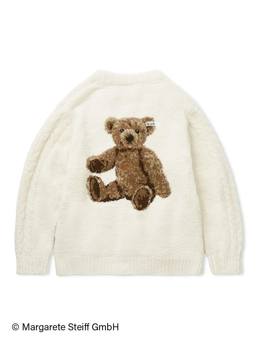 [Steiff] Unisex Powder 55PB Jacquard Cardigan