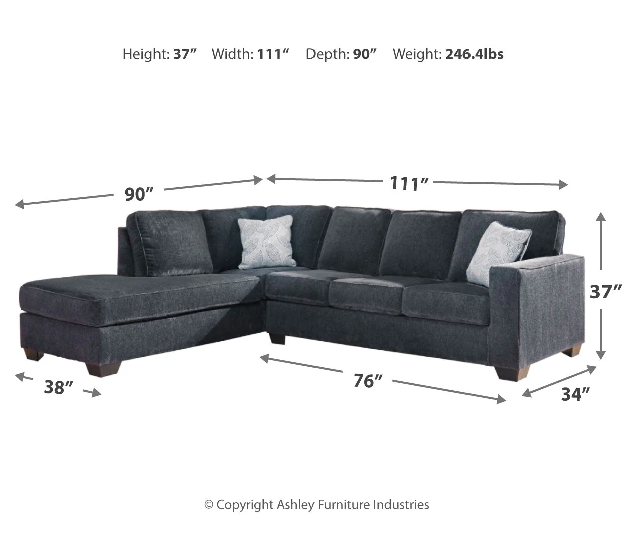 Altari 2-Piece Sectional with Ottoman