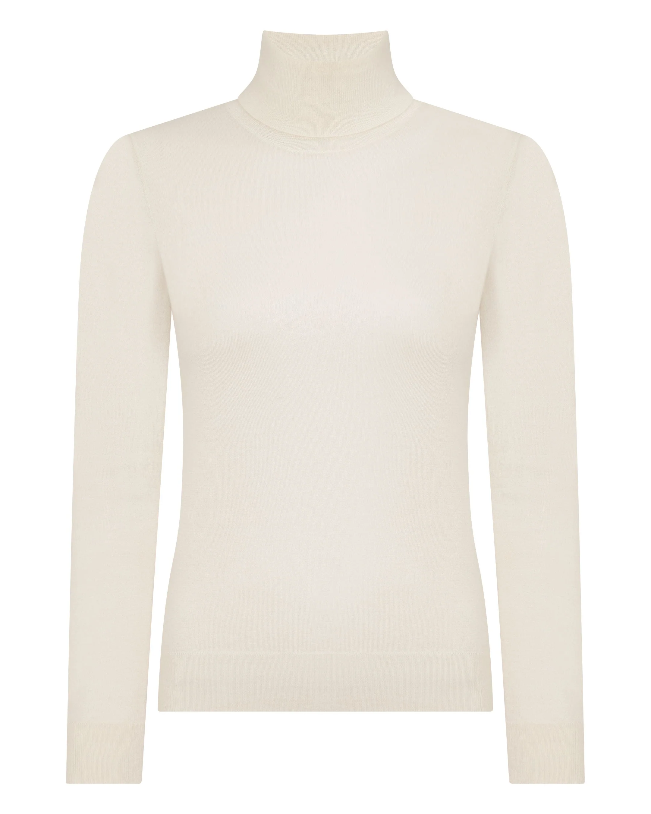 Women's Margot Superfine Cashmere Turtle Neck Sweater New Ivory White