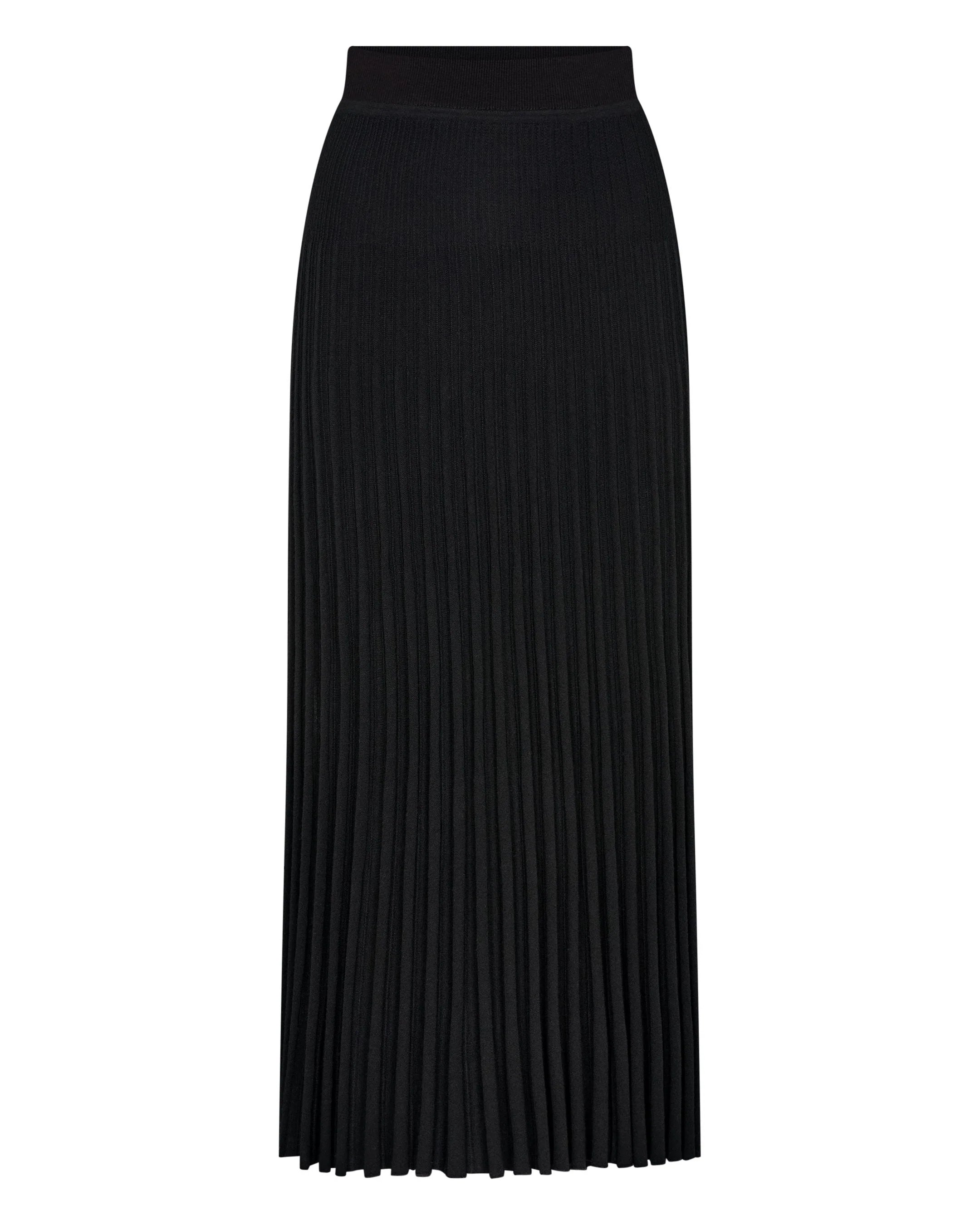 Women's Superfine Pleated Cashmere Silk Skirt Black