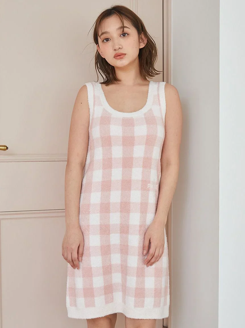 Checkered Jacquard Dress