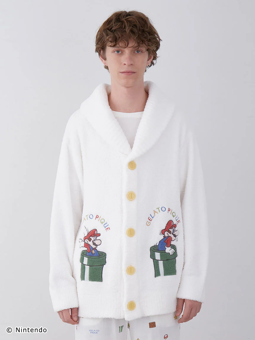 SUPER MARIO™️ UNISEX Baby Moco Jacquard Shawl Cardigan