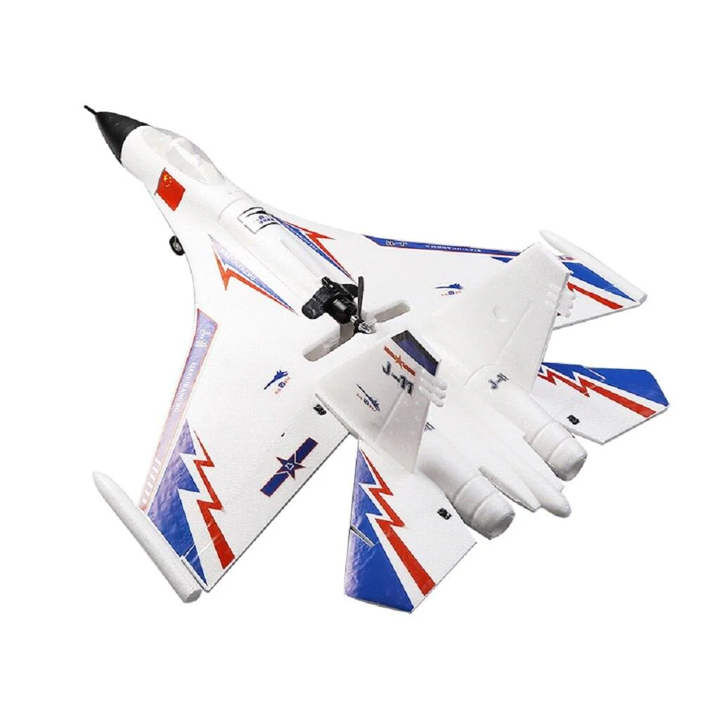 2000m RC Foam J11 Plane - with GPS 2.4G 6Ch Remote Control Glider Fighter Smart Balance Aircraft Toys for Adults Children