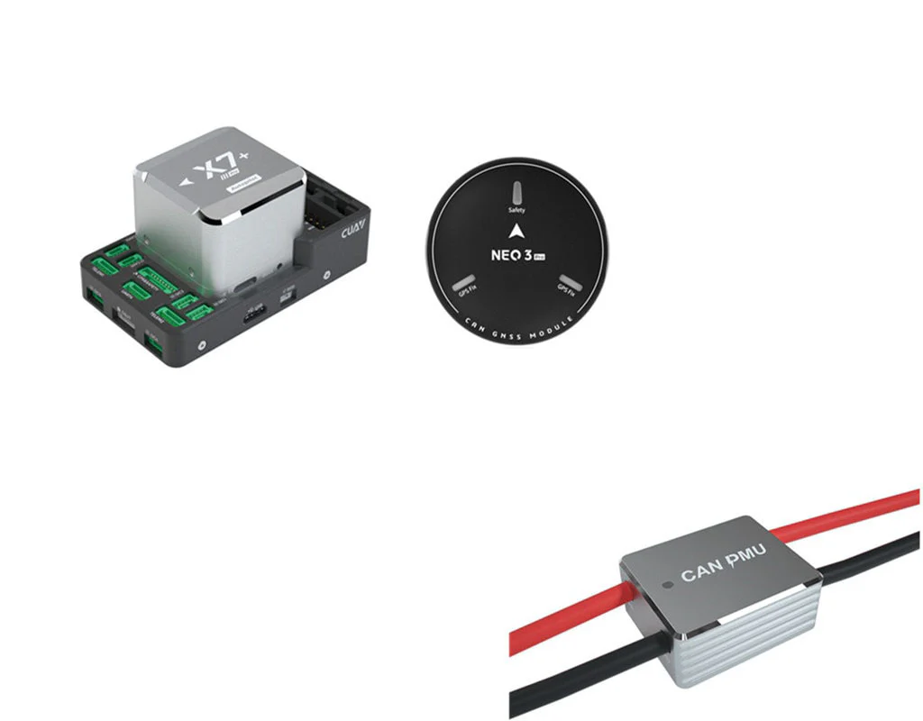 CUAV Pixhawk X7+ Pro Industrial Flight Controller With NEO 3 Pro GPS And CAN PMU Power Module Combo