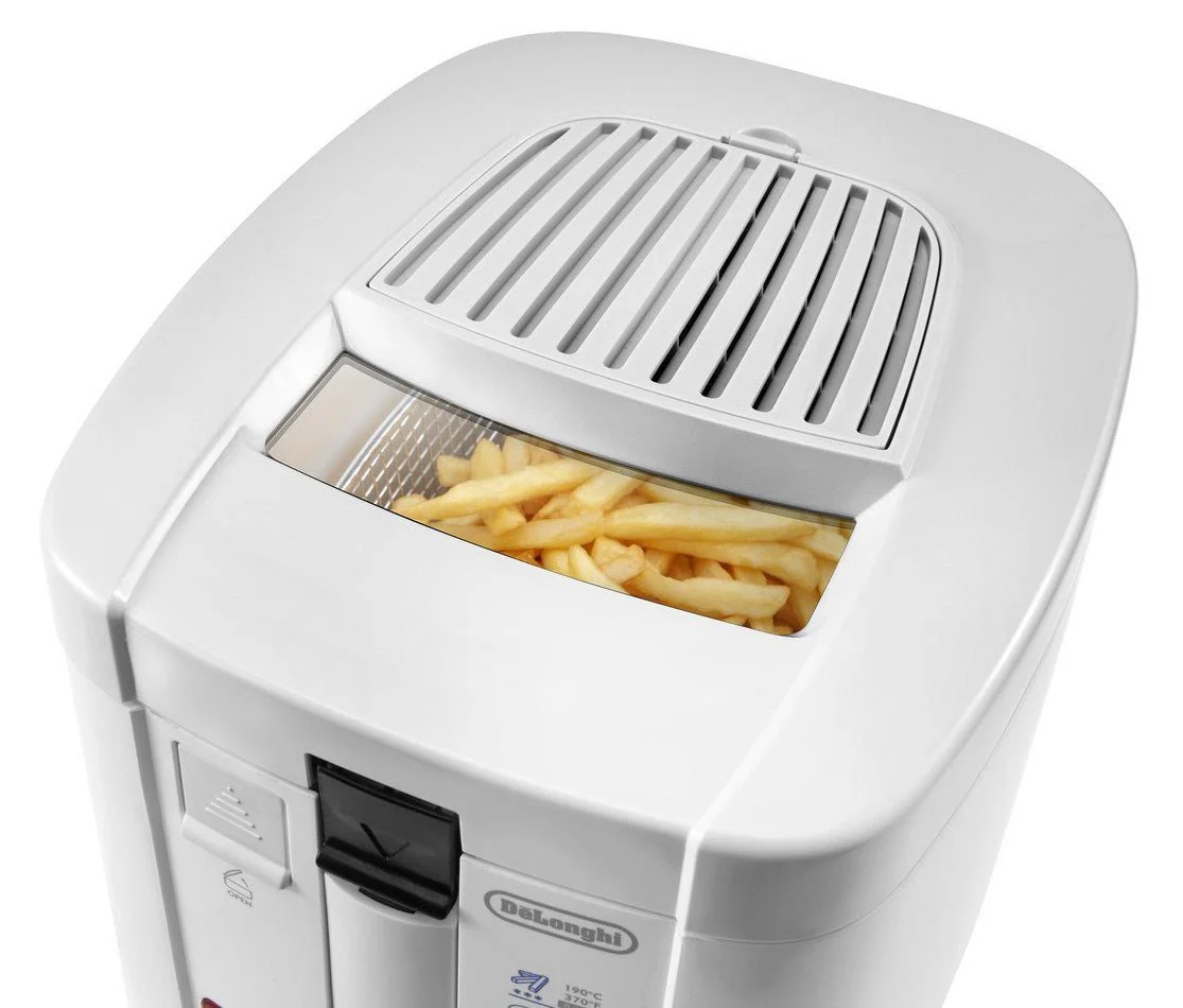 Delonghi F13205 1200W Electric Deep Fryer 220-240 Volts (White)