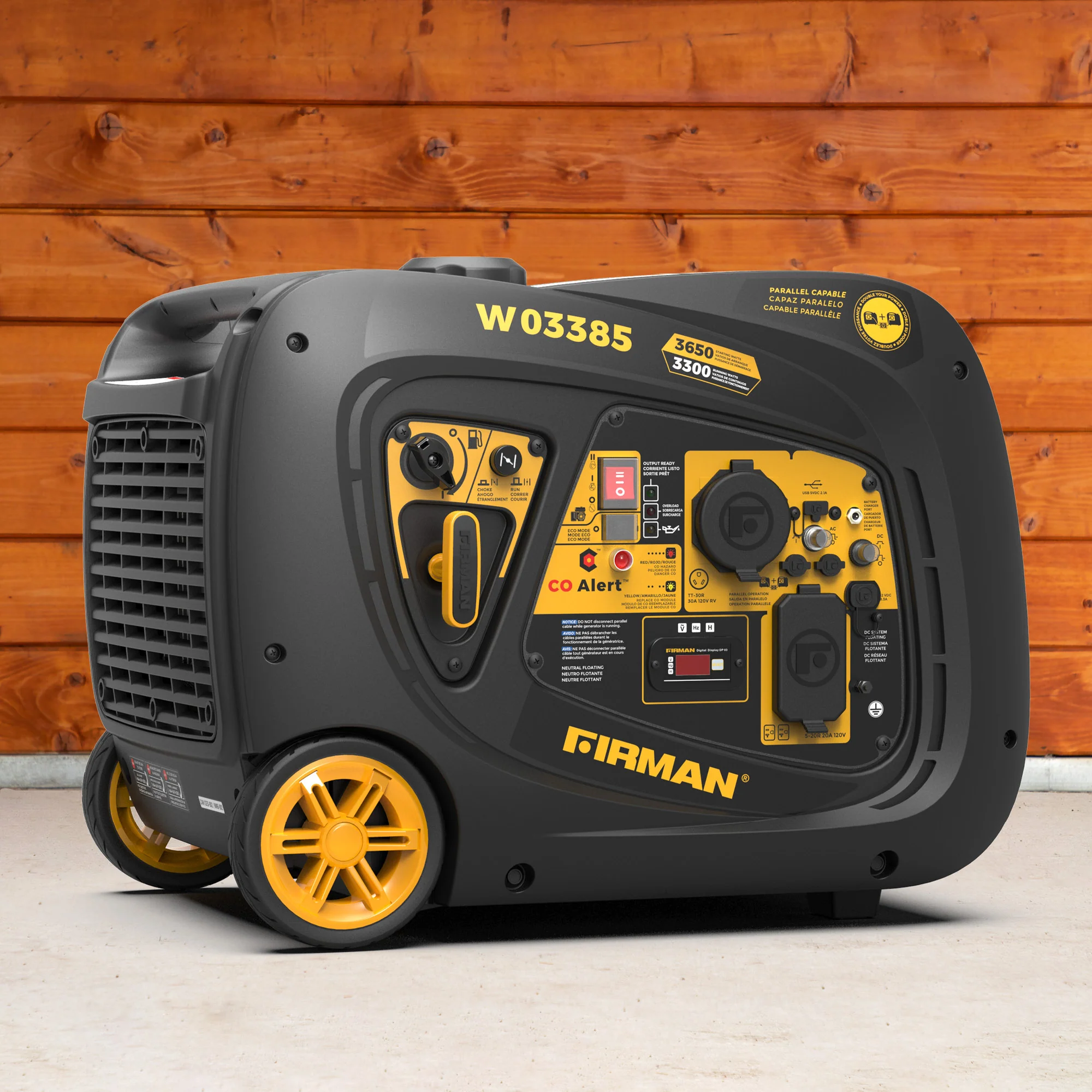 INVERTER PORTABLE GENERATOR 4125W WITH CO ALERT