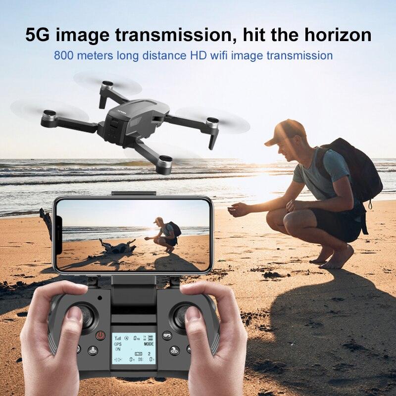 F4 Drone - 4K HD Professional 2-Axis Gimbal Brushless RC Dron GPS 5G WIFI 2KM Flight Distance FPV Foldable Quadcopter VS SG907 MAX Professional Camera Drone