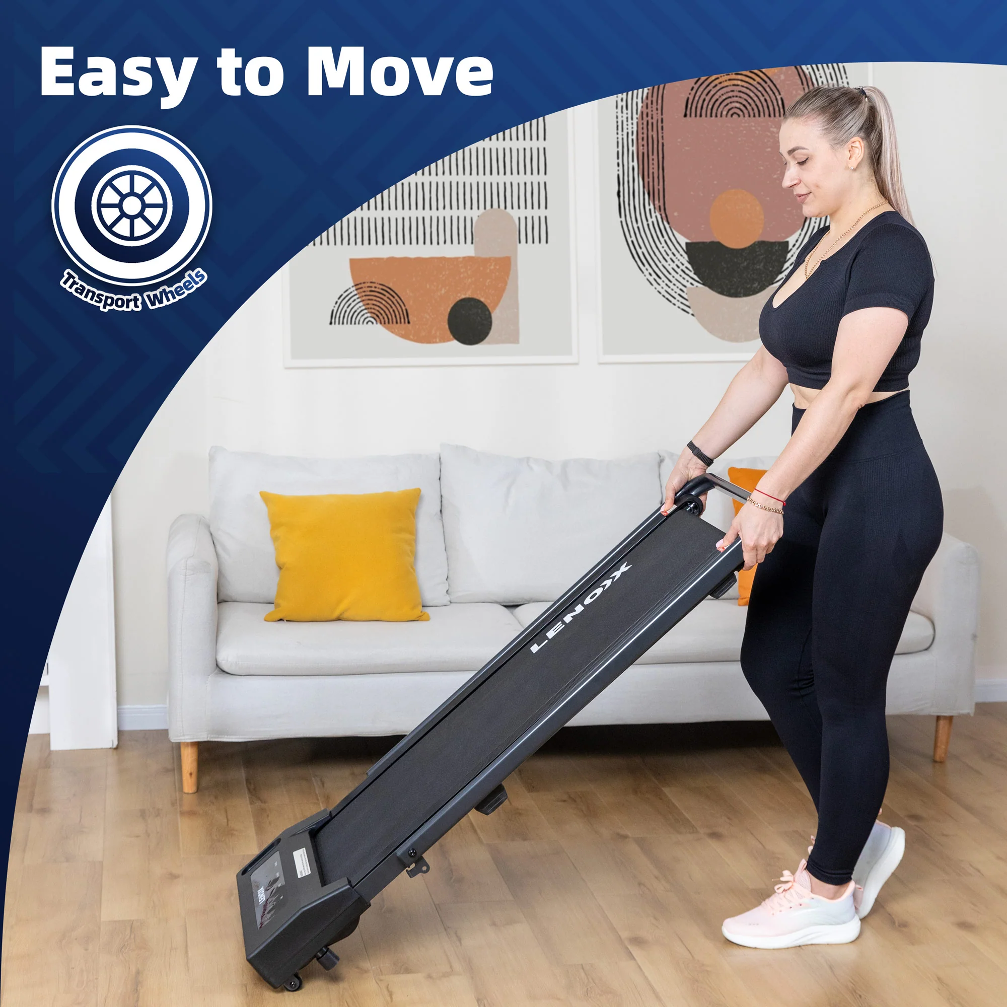 2HP Walking Pad Treadmill w/ Remote, Foldable Handrail, and Tablet Holder