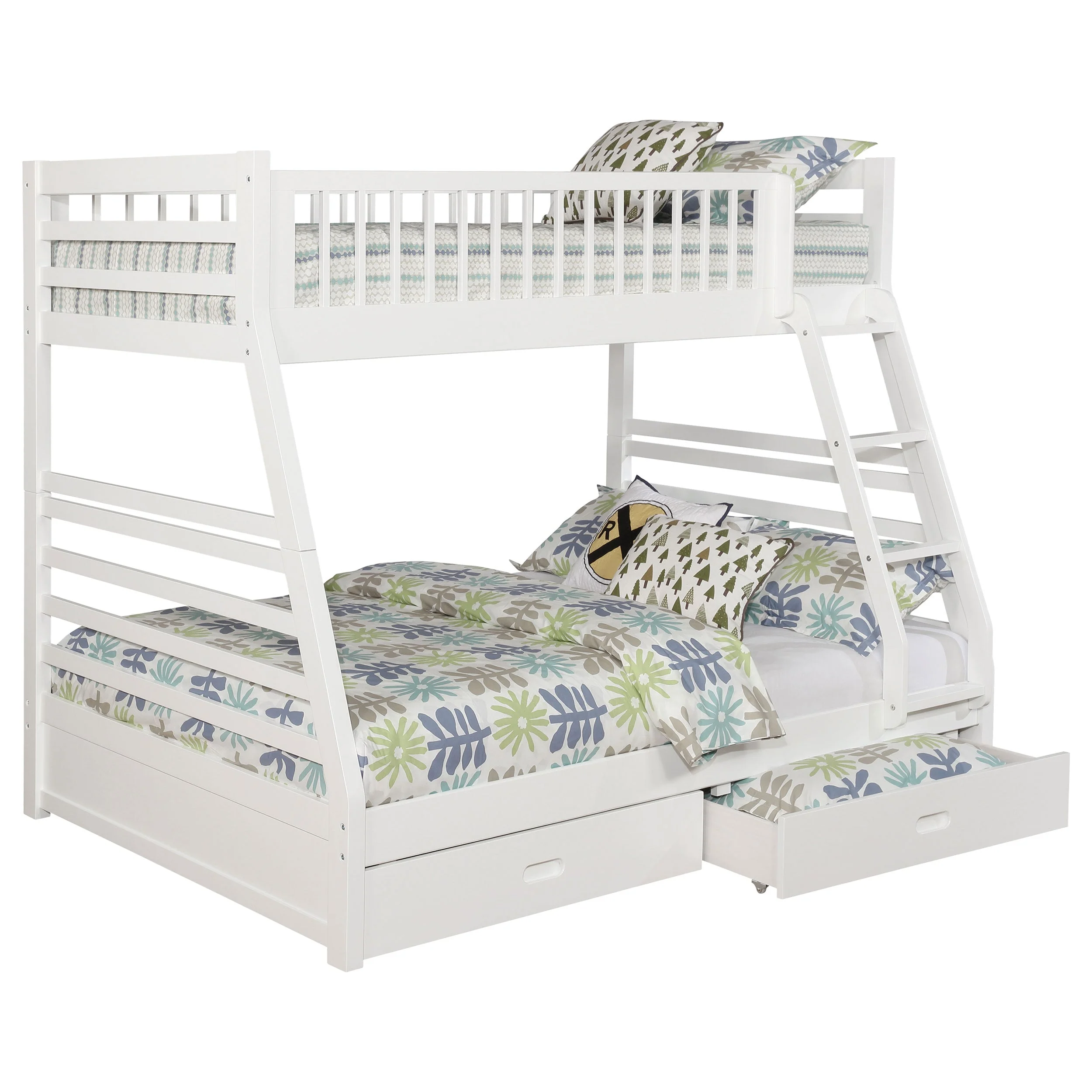 Ashton 2-drawer Wood  Over  Bunk Bed