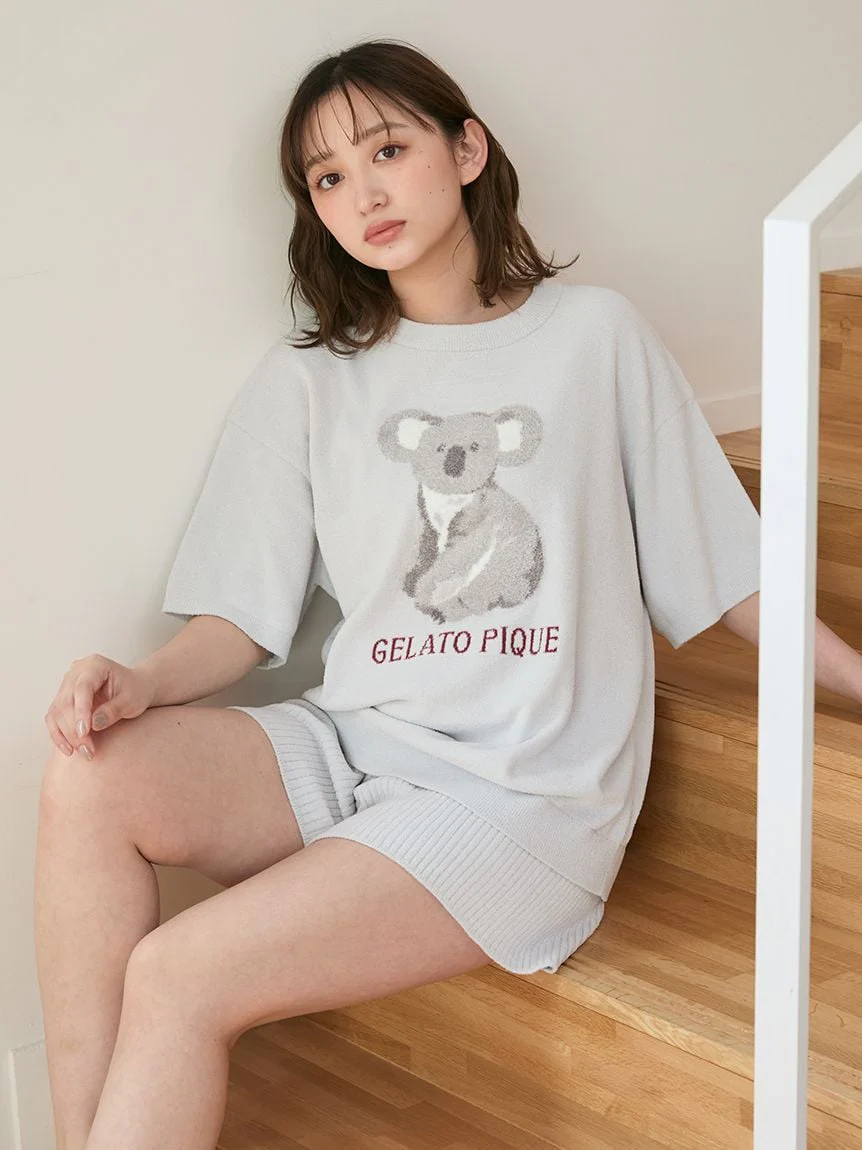Koala Jacquard Airy Moco Pullover
