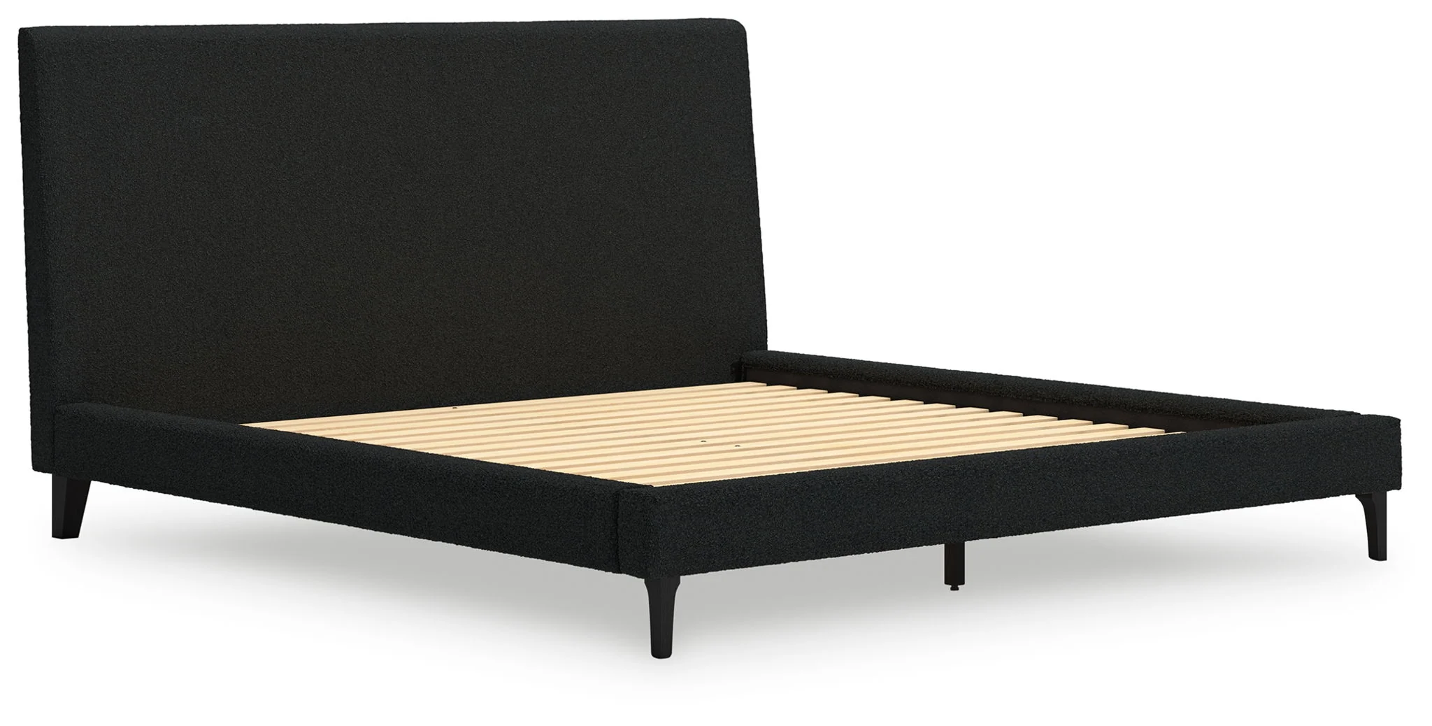 Cadmori - Upholstered Bed With Roll Slats
