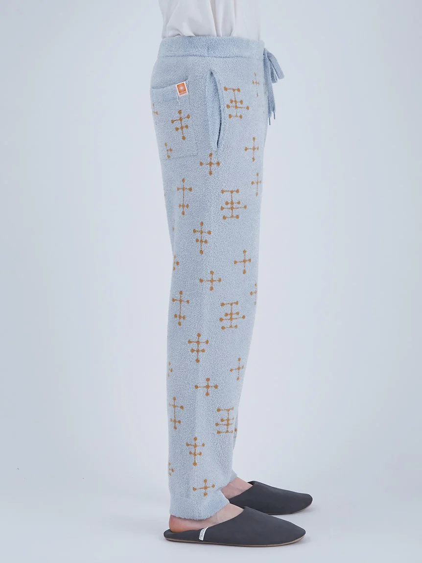 EAMES MENS Smoothie Jacquard Fluffy Long Pants