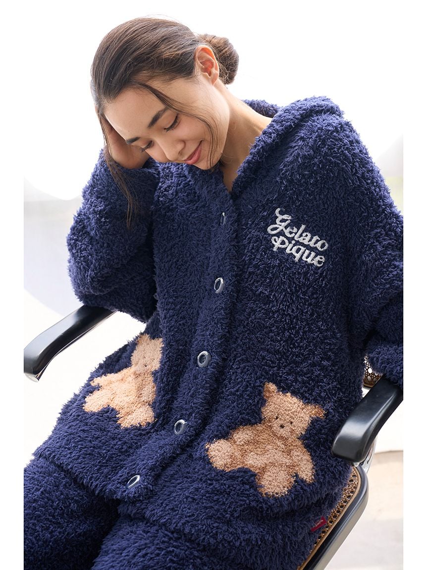 [HOLIDAY] Gelato Snow Bear Jacquard Shawl Cardigan