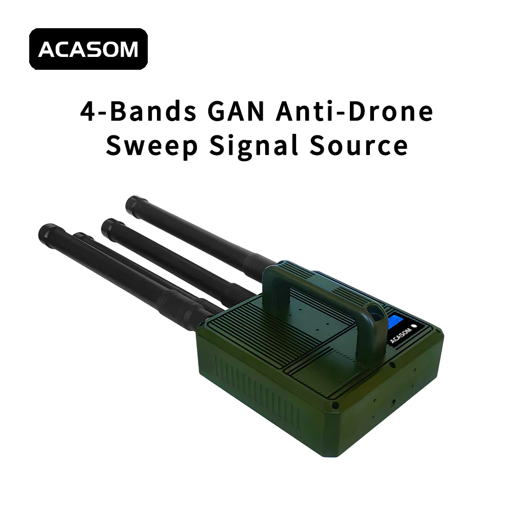ACASOM VIC-4 700M 800M 900M 1050M - 20W 50W 4-Channel  Long Distance Portable FPV Jammer for Anti Drone
