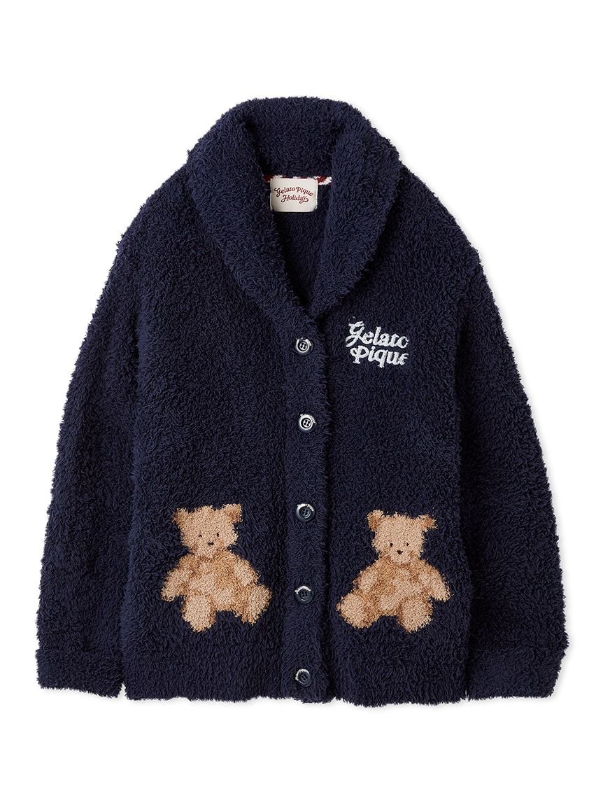 [HOLIDAY] Gelato Snow Bear Jacquard Shawl Cardigan