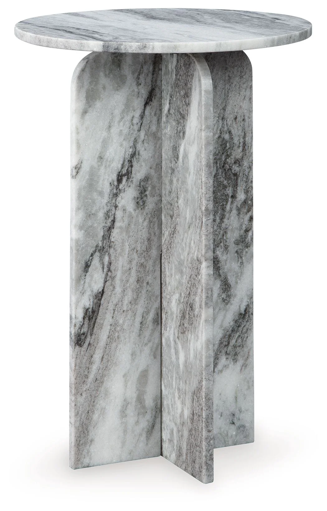 Keithwell - Round Accent Table - Gray