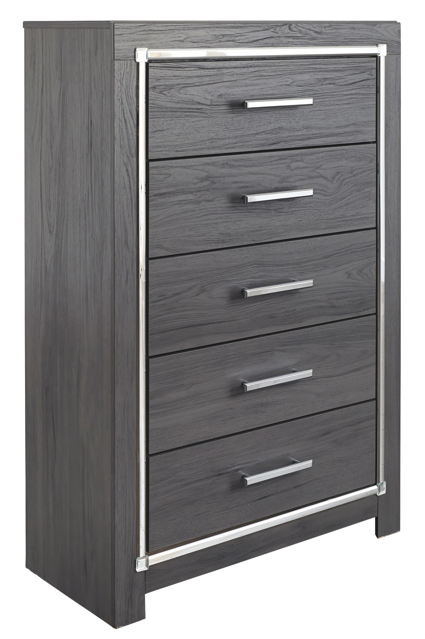 Lodanna - Five Drawer Chest - Gray