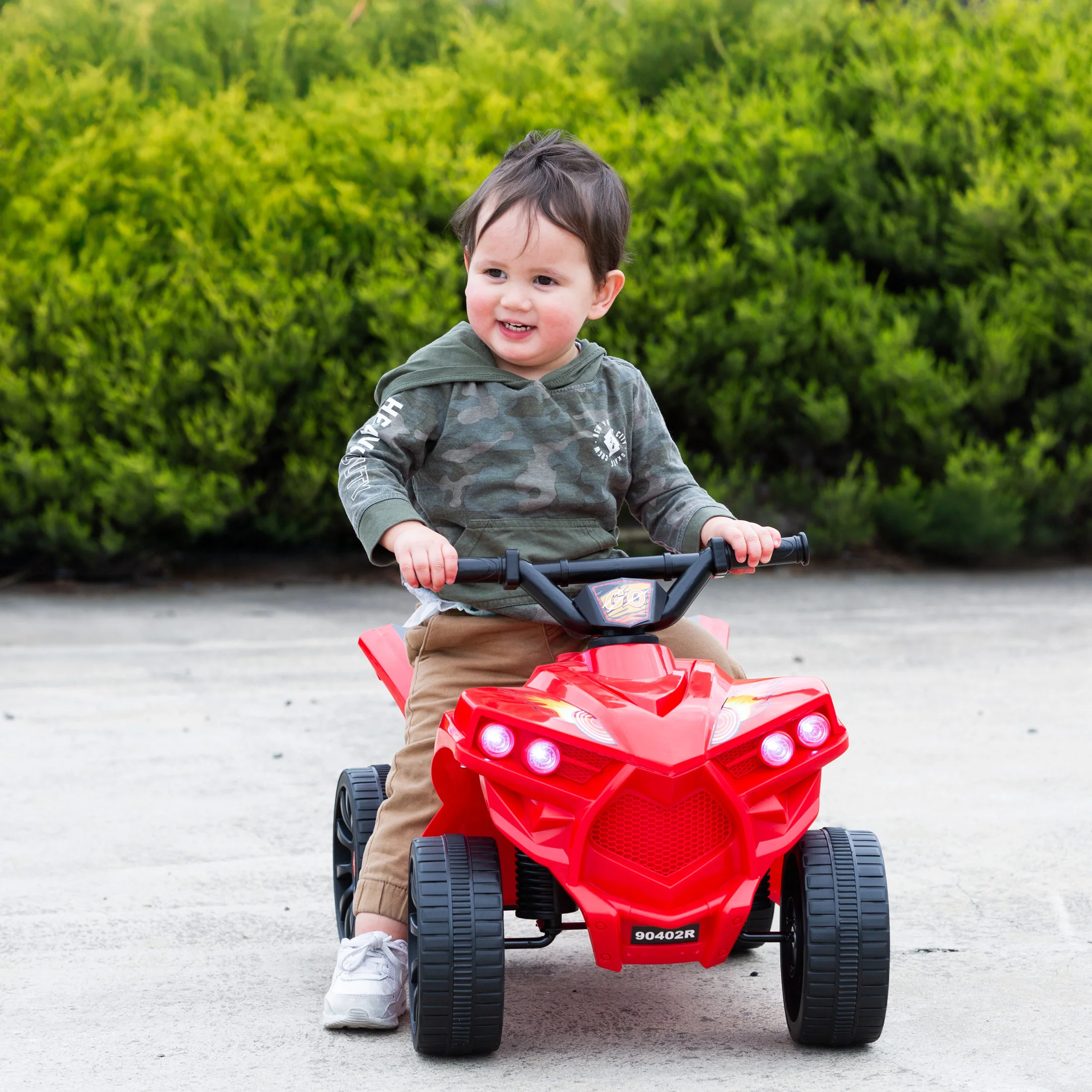 Rechargeable Ride-on Quad bike (Red) with Safe Braking System